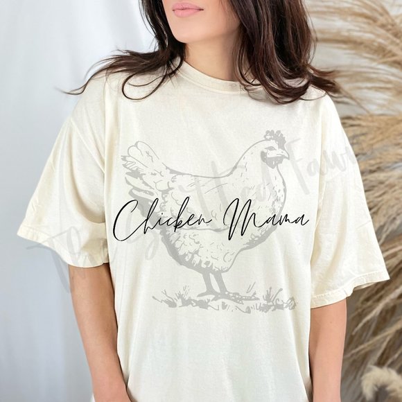 "Chicken Mama" Comfort Colors - Picture 1 of 1